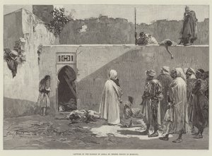Erobring av Kasbah of Arbaa av berbertropper i Marokko